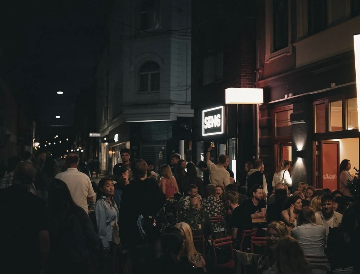 Enigma bar exterior on Frederiksgade, Aarhus C